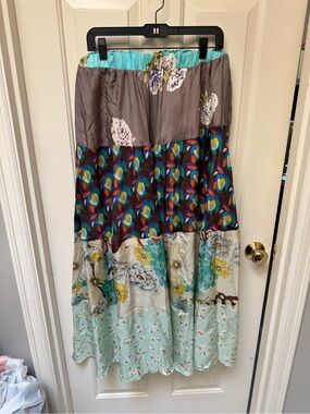 Sundance/Johnny Was Silk Maxi Skirt